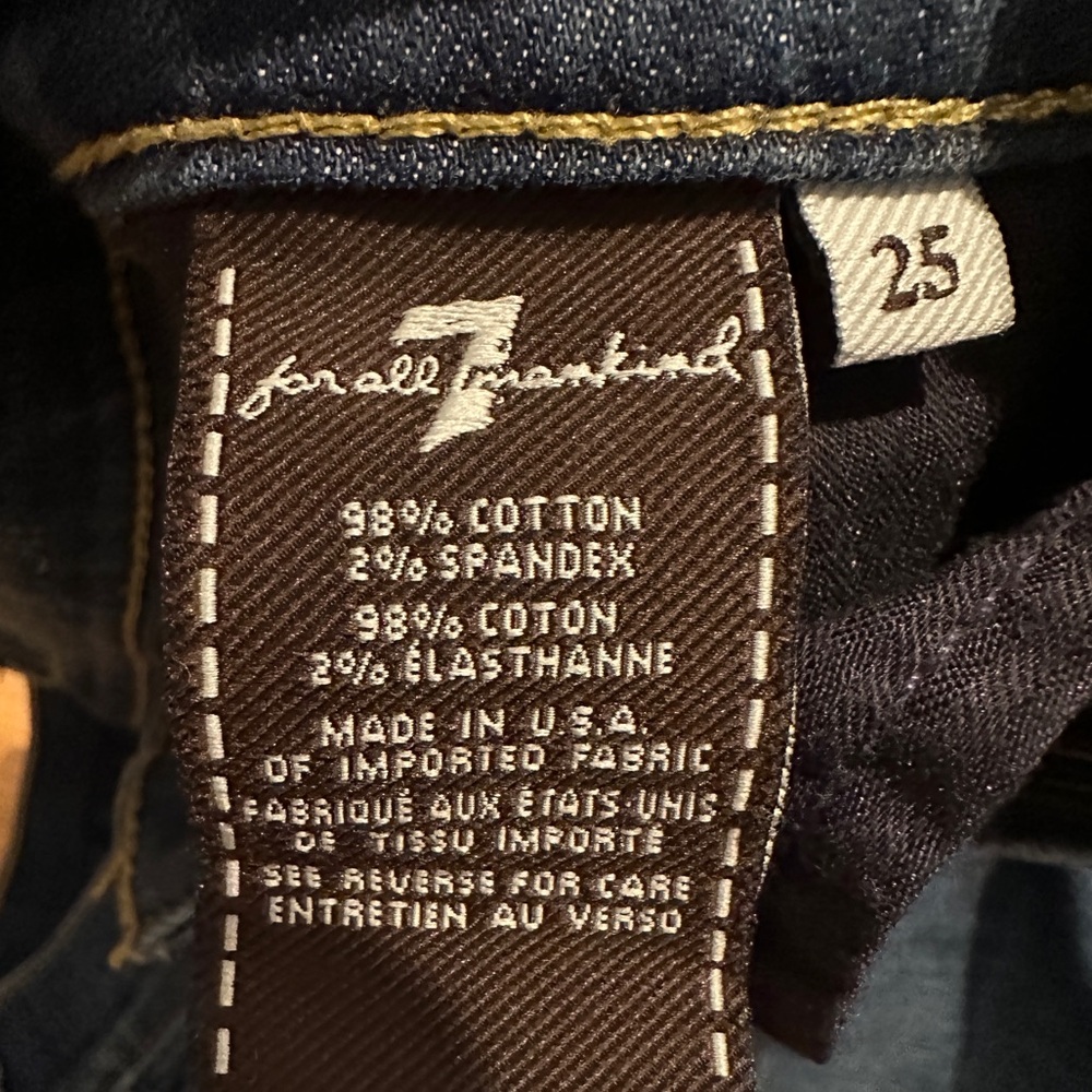 7 For All Mankind, the Skinny crop & roll